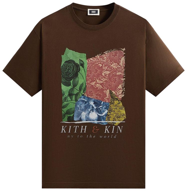 

Футболка Kith Collage Tee, коричневый