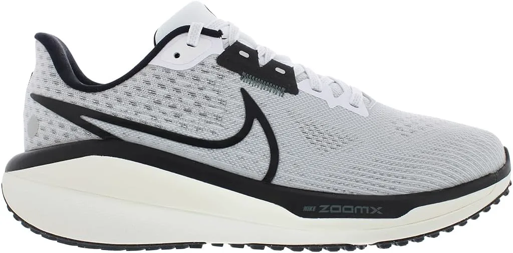 Мужские кроссовки для бега Nike Vomero 17, белый/платиновый/зеленый/черный