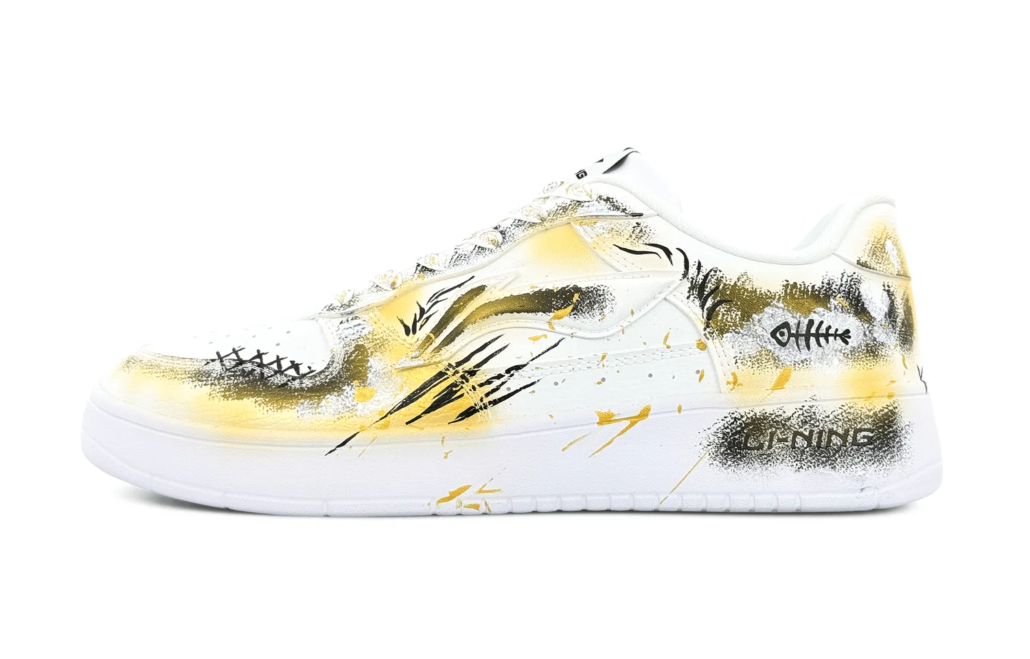 Кроссовки кеды белые Li-Ning White Gold — фото 3