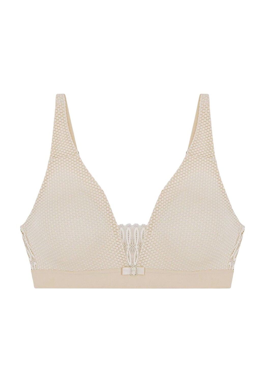 

Женский кружевной бюстгальтер с петлей Aura Spotlight без шнуровки Triumph, цвет Creamy Dream