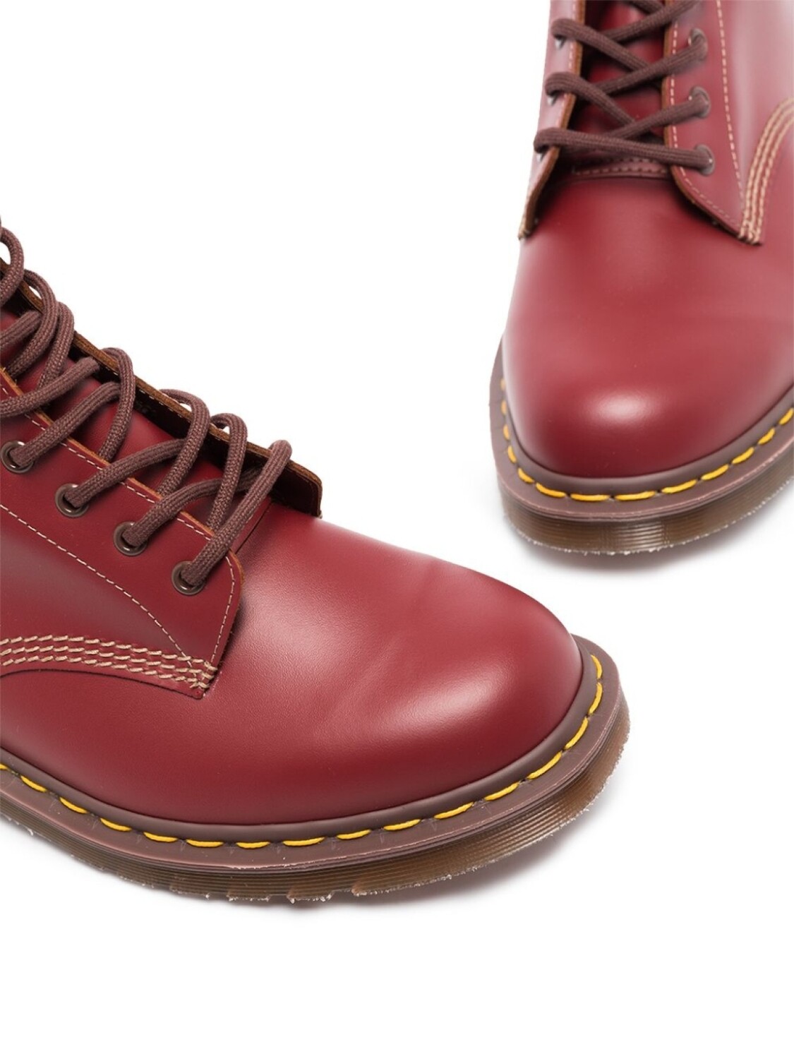 Мужские ботинки Dr. Martens из матовой кожи, красный — фото 2