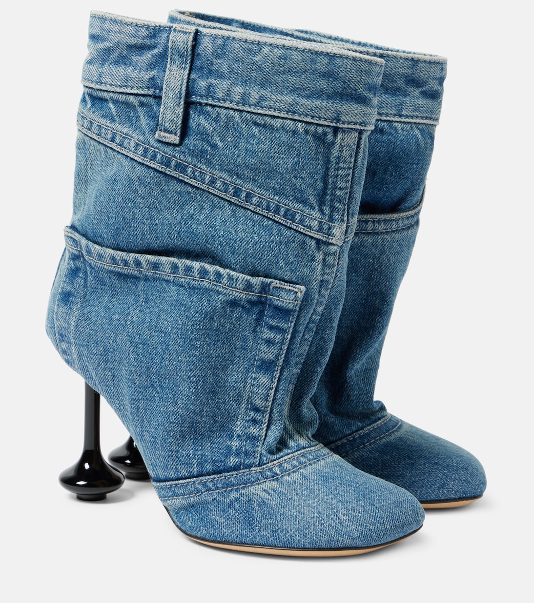 Джинсовые ботильоны Toy Panta 90 Loewe, Washed Denim
