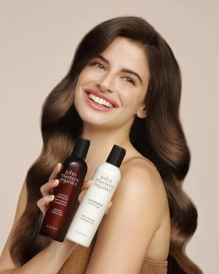 John Masters Organics | Кондиционер для придания объема с розмарином и мятой | Для тонких волос | Объем | Без силиконов и парабенов | Натуральный уход за волосами (450 мл) — фото 3