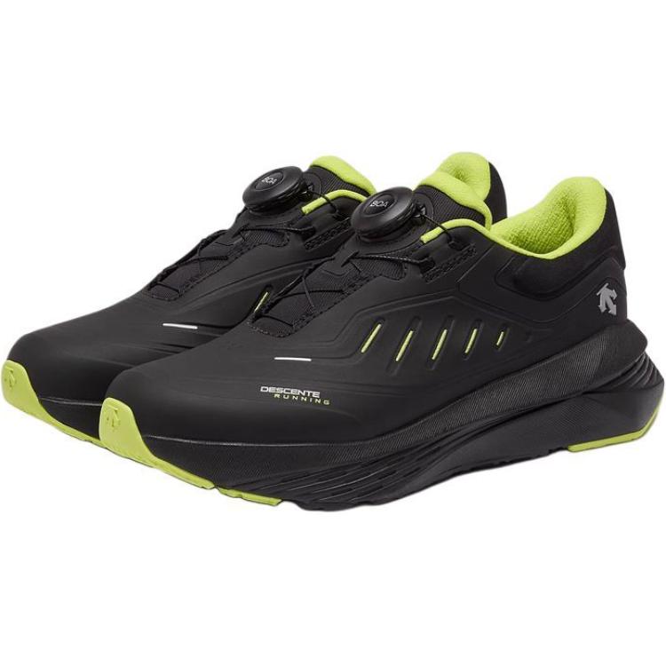 DESCENTE Коллекция running нескользящие устойчивые к истиранию низкие детские повседневные кроссовки black для подростков — фото 3