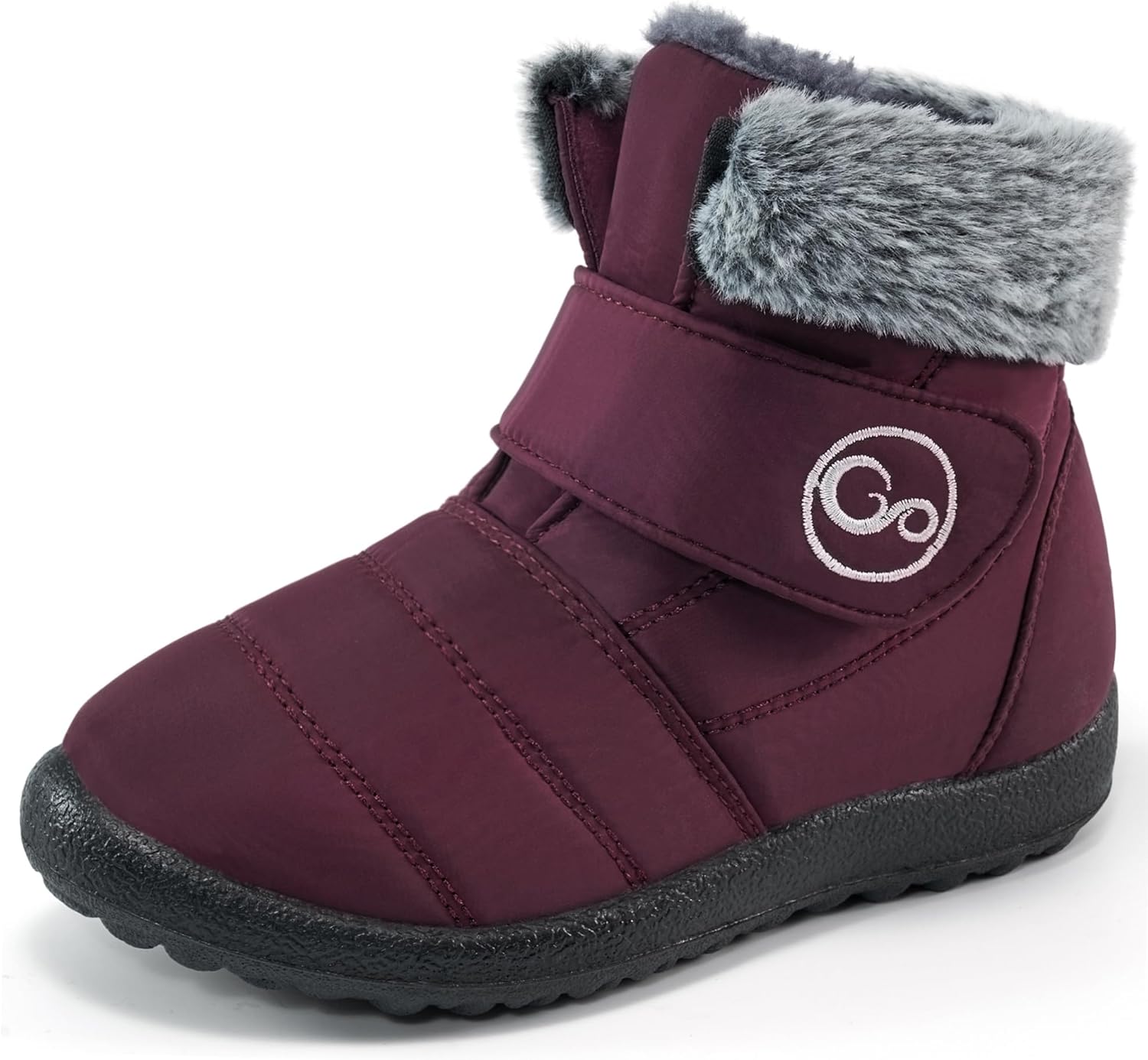 

Зимние сапожки FUDYNMALC для девочек и мальчиков - удобная и теплая зимняя обувь для малышей, водонепроницаемые легкие детские ботиночки для прогулок на улице, Red