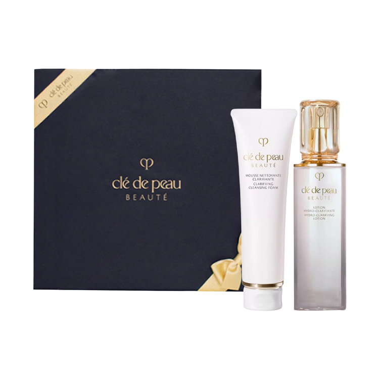 

Увлажняющий набор для ухода за кожей успокаивающий увлажняющий тип 125мл+170мл Clé De Peau Beauté