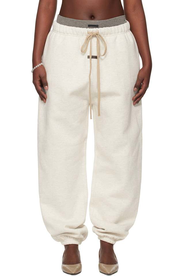 

Fear Of God Essentials Классические домашние брюки серого цвета для отдыха