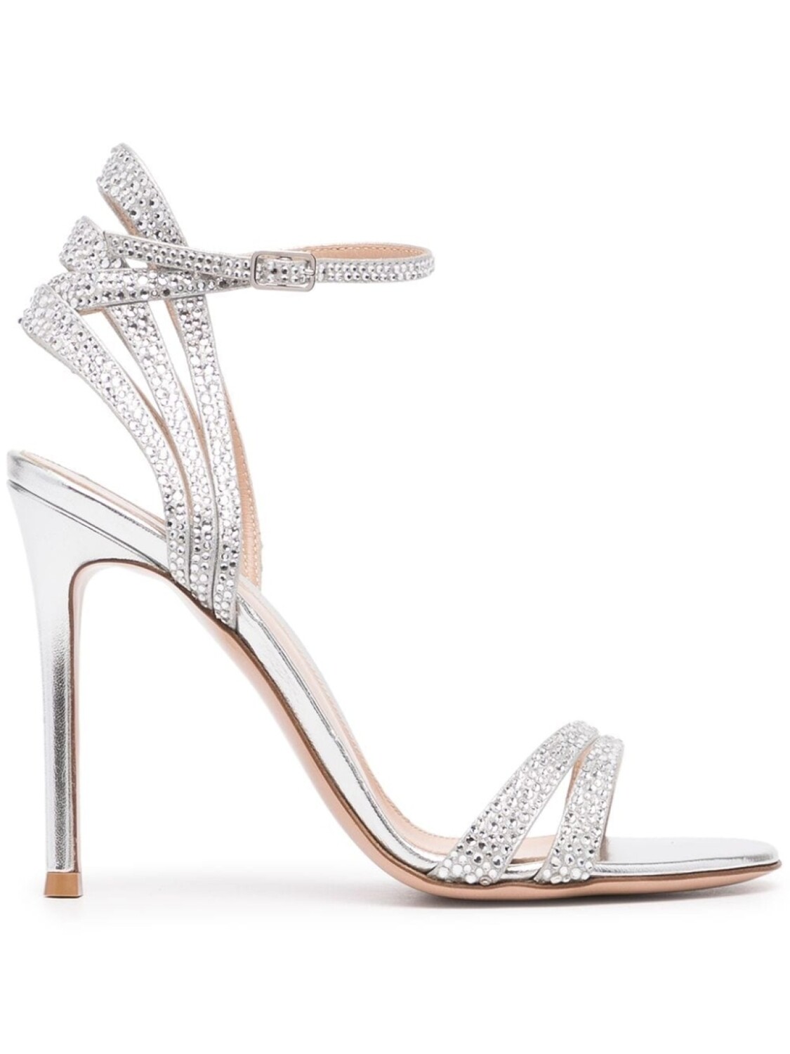 

Gianvito Rossi босоножки Freesia на шпильке, серебристый