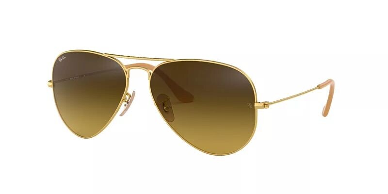 

Большие солнцезащитные очки Ray-Ban Aviator с металлическим градиентом