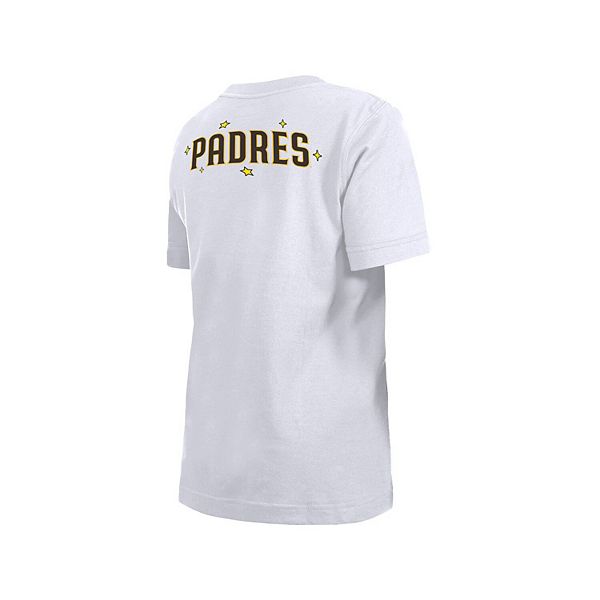 Футболка Youth San Diego Padres Stars & Cap белая New Era — фото 4