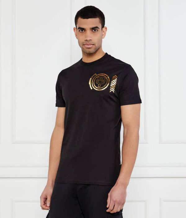 

Футболка ламина тигр Loose fit Plein Sport, черный