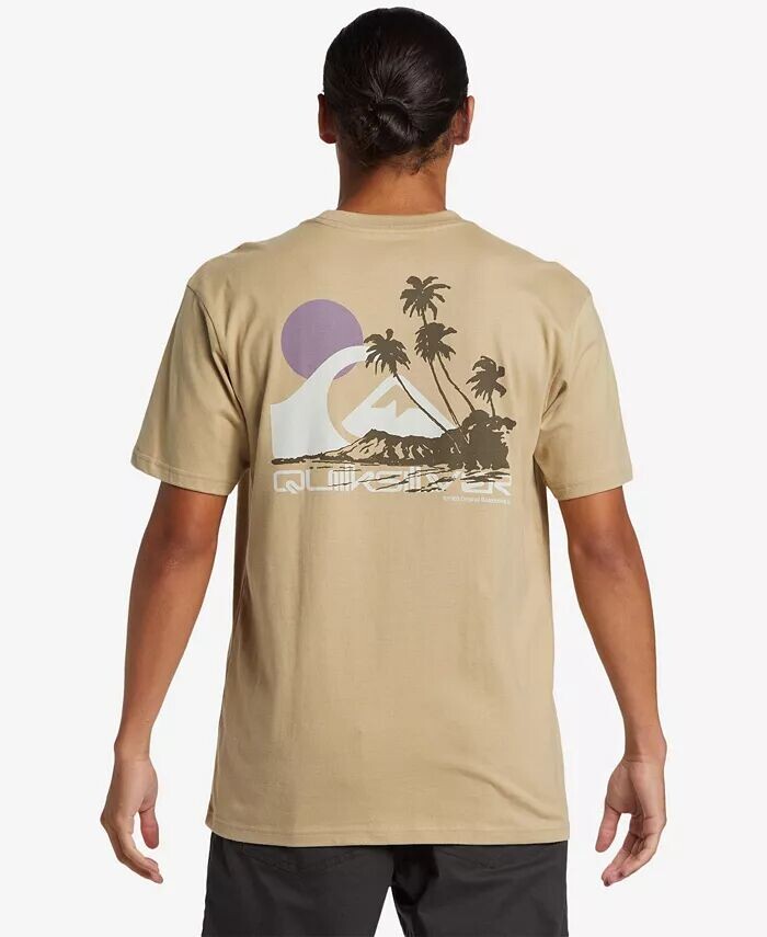 

Футболка мужская Island Vibes с коротким рукавом Quiksilver, коричневый/бежевый