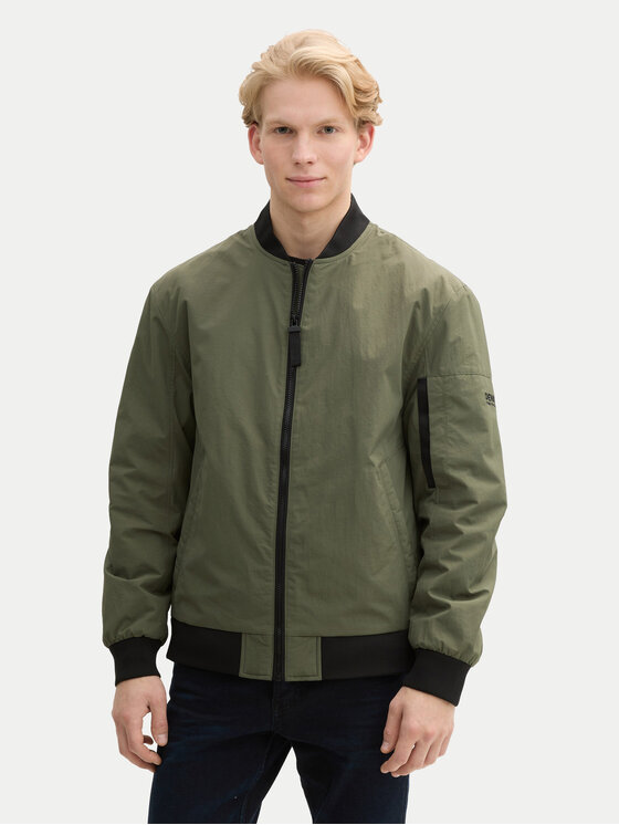 

Куртка-Бомбер стандартный крой 1043828 Tom Tailor Denim, зеленый