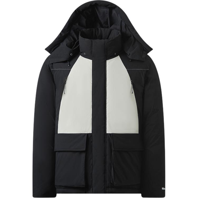 

NATUREHIKE Унисекс пуховик, Obsidian black with vanilla green