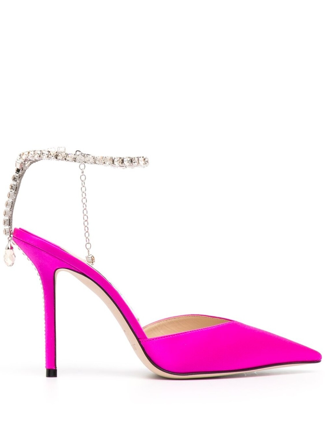 

Jimmy Choo атласные туфли Saeda 100, розовый