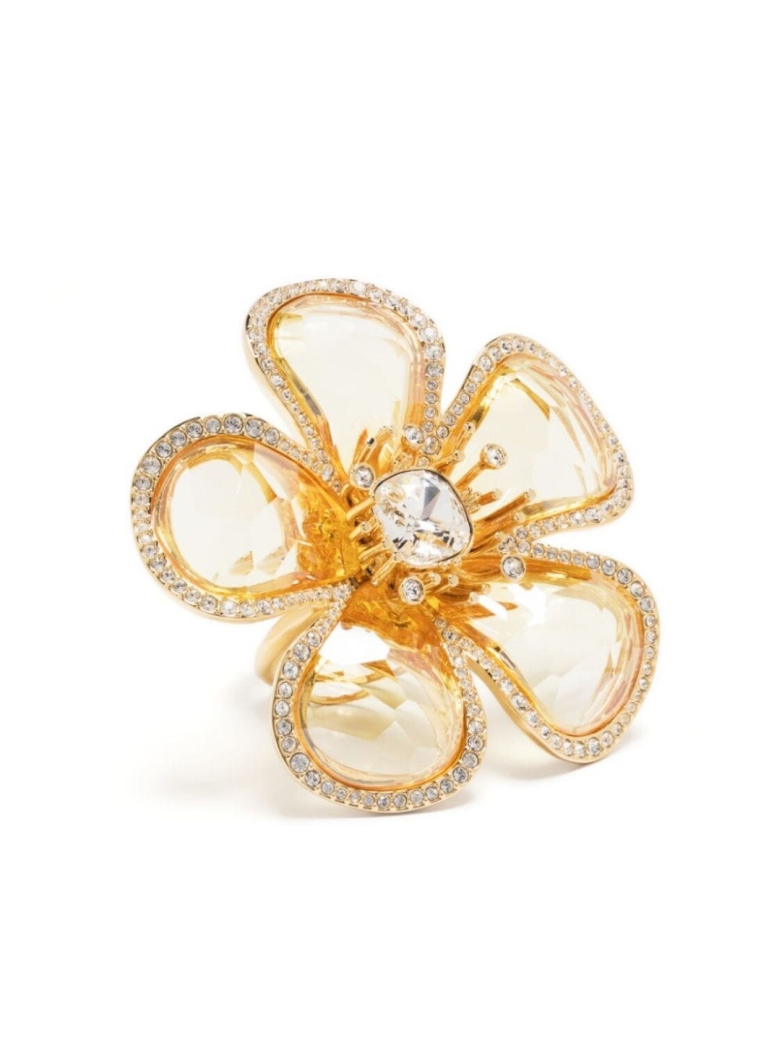 

Коктейльное кольцо Florere Swarovski, золотой