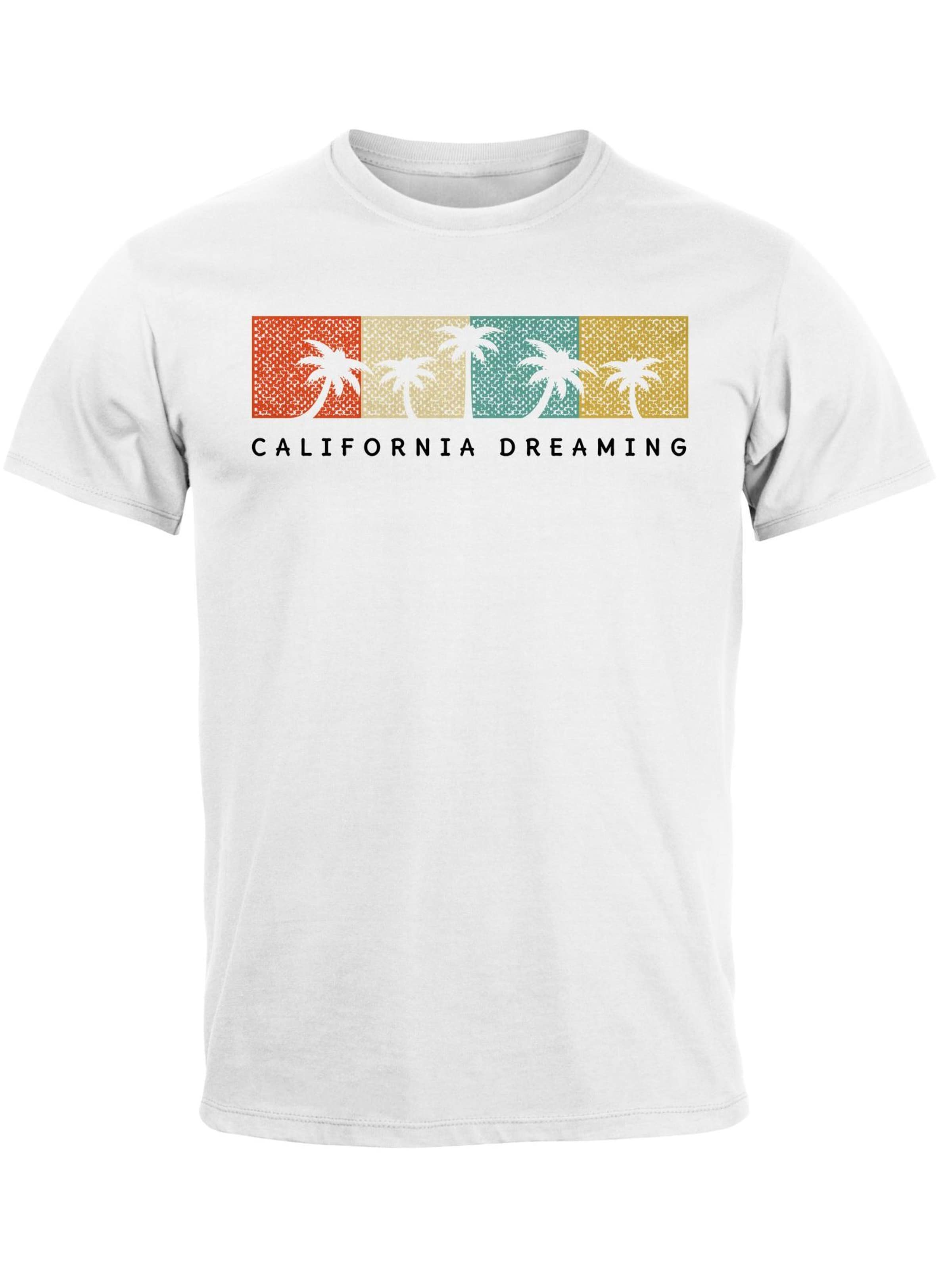 

Neverless Футболка 'California Dreaming' в белом цвете