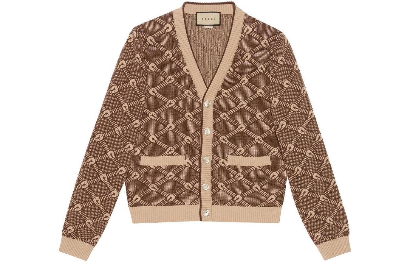 

Кардиган женский Gucci Love Parade, коричневый
