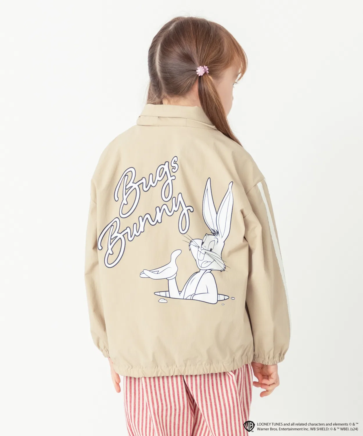 Ветровка Looney Tunes с рефлектором, бежевая, детская