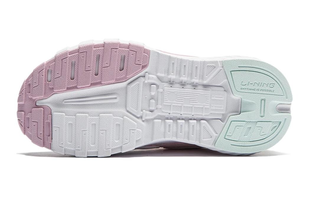 Кроссовки LINING YOUNG Galaxy V2 Kids Lifestyle Shoes Kids Low-top Standard White / Primrose Pink / Lotus Red Purple, розовый — фото 4