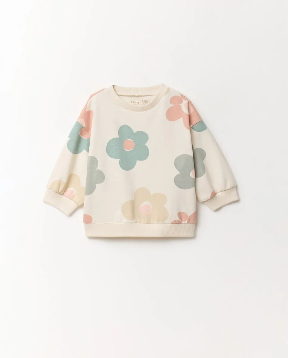 

Футболка с принтом Sfera, светло-бежевый