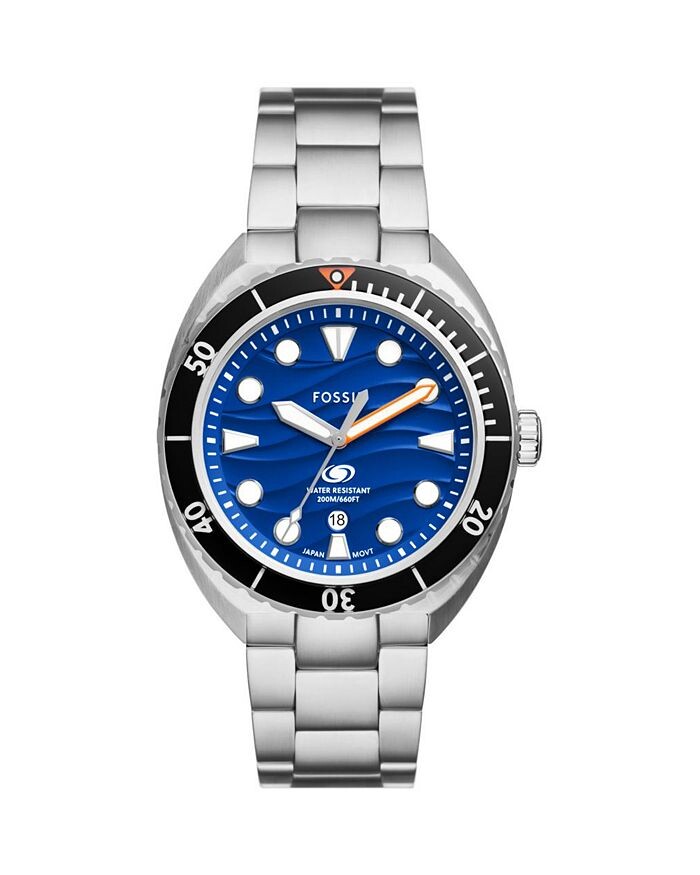 

Часы Fossil Breaker, 42 мм, синий