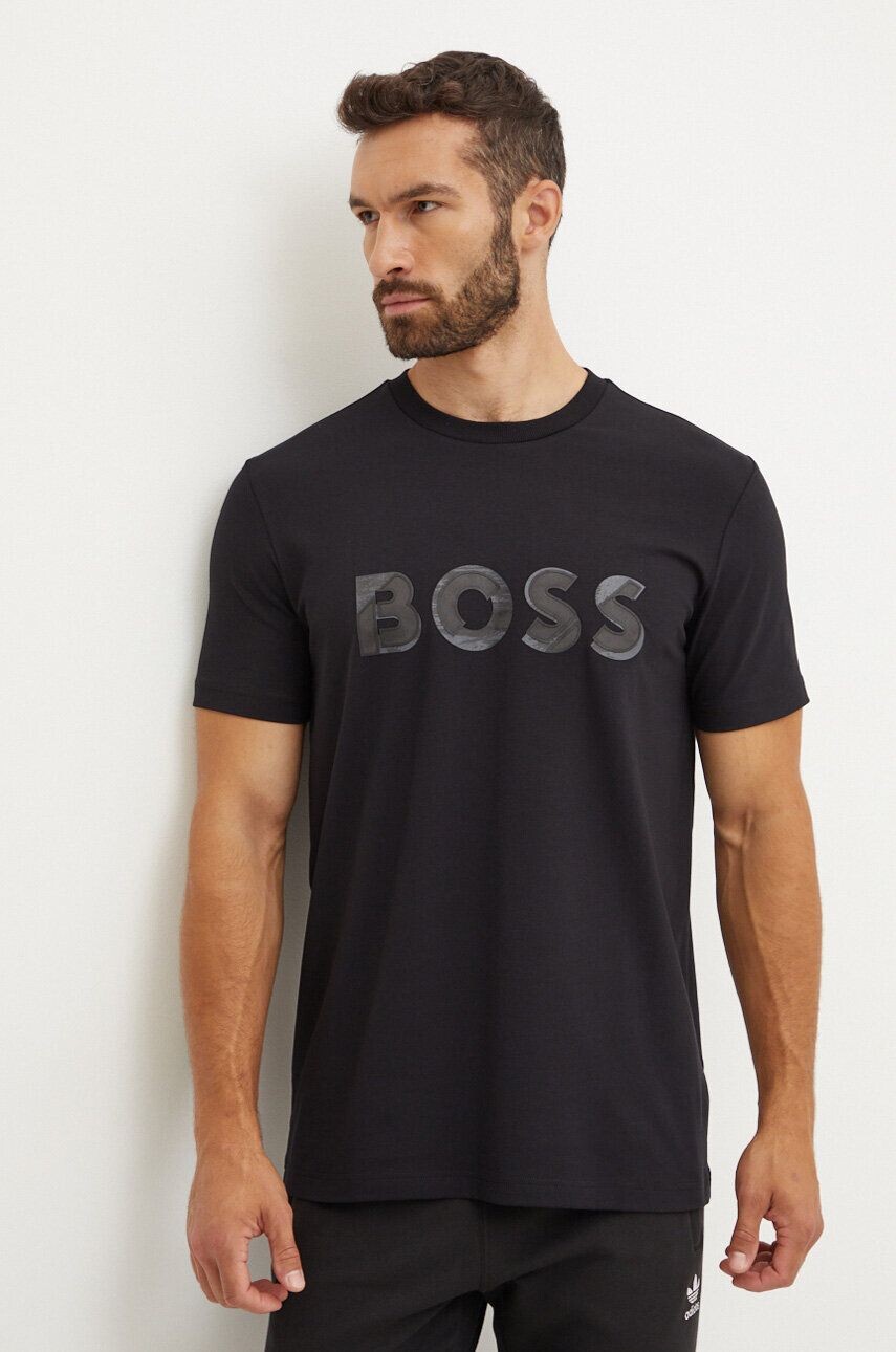 

Босс зеленая футболка Boss Green, черный