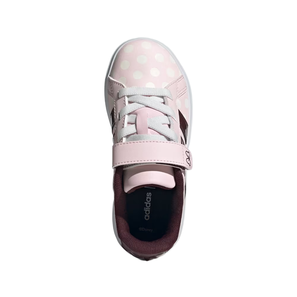 Adidas Детские кроссовки для активного отдыха Disney x GRAND COURT, розовые, белые, детские — фото 3