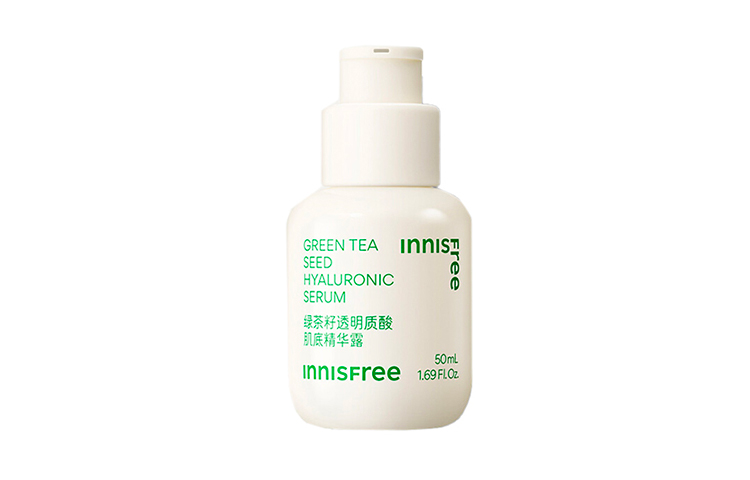 Innisfree Сыворотка для кожи YUESHIFENGYIN Green Tea Seed Hyaluronic Acid успокаивающая, увлажняющая и восстанавливающая 50мл/80мл/50мл*2 — фото 3