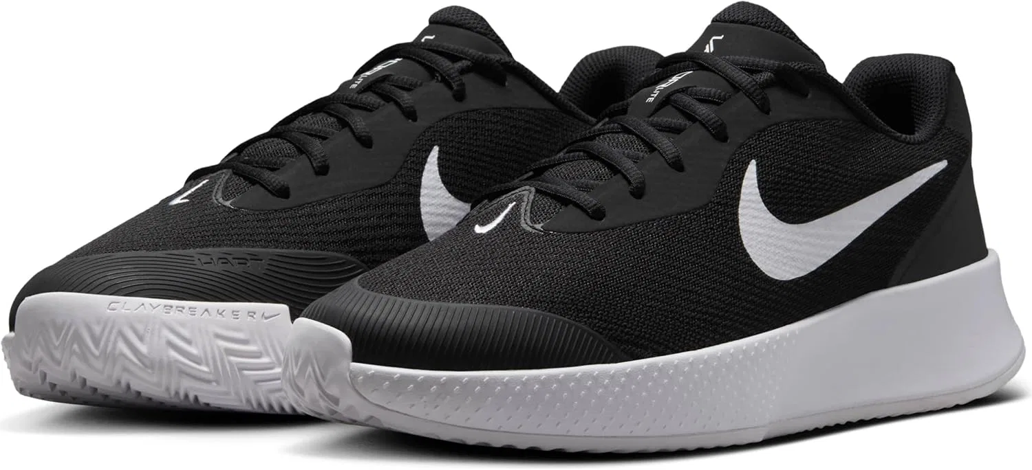 Мужские теннисные кроссовки Nike Vapor Lite 3 Sand Courts, Black White — фото 2