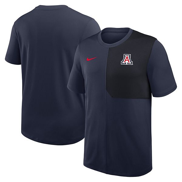

Мужская футболка Arizona Wildcats 2025 Sideline UV Performance Coach в темно-синем цвете Nike