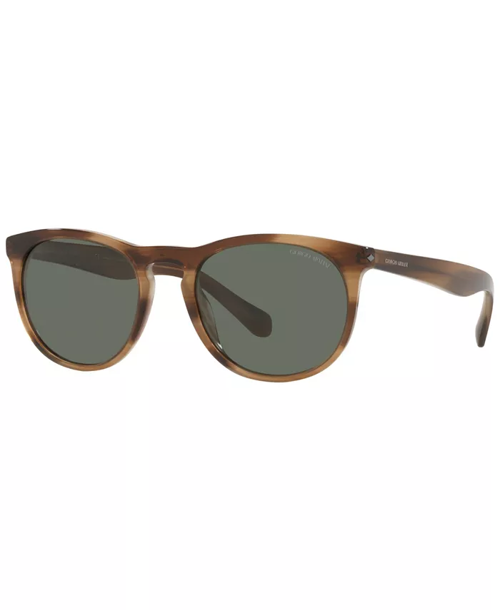 

Унисекс поляризованные солнцезащитные очки, AR8149 54 Giorgio Armani, коричневый