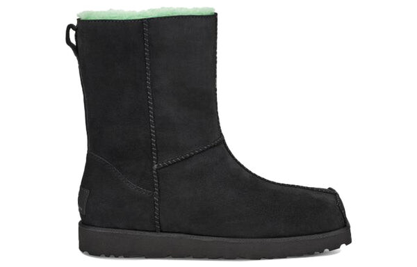 Зимние ботинки мужские Ugg высокие, черный/зеленый — фото 2