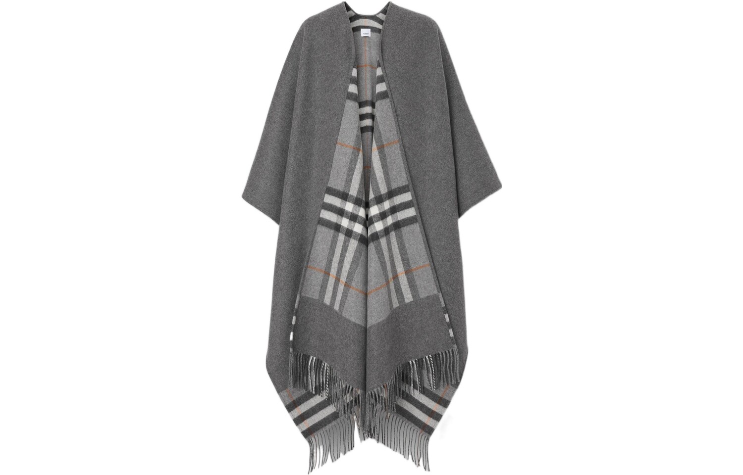 

Плащ женский Burberry в клетку, серый