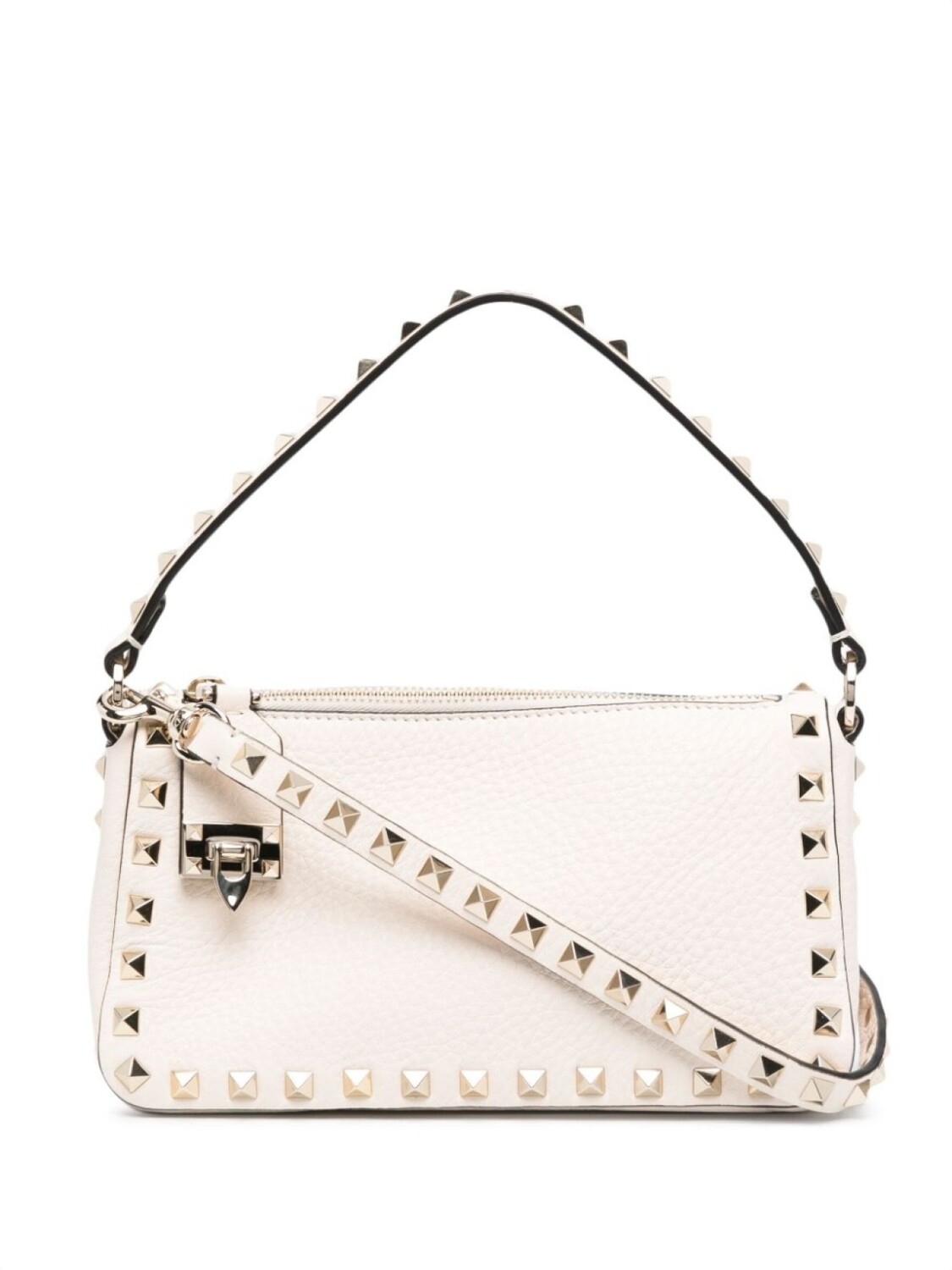 

Valentino Garavani маленькая сумка через плечо Rockstud, нейтральный цвет