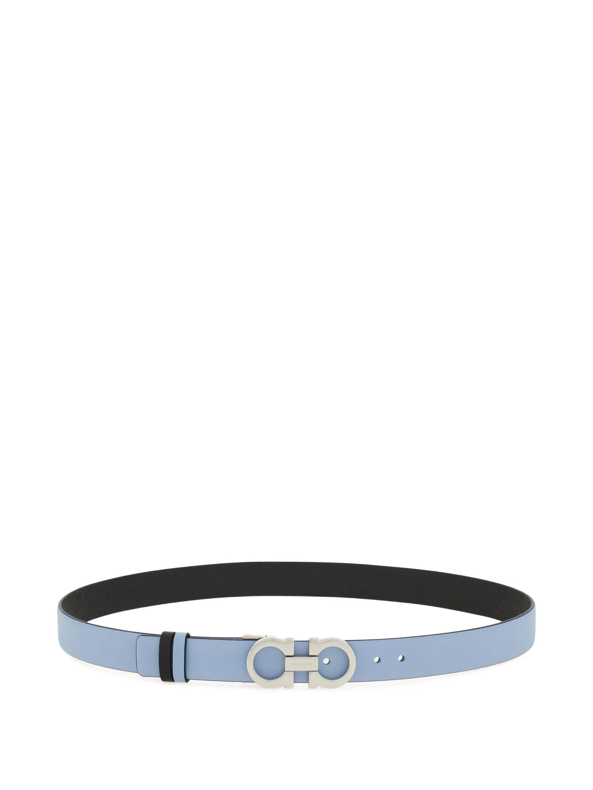 

Двусторонний ремень с пряжкой Gancini Ferragamo, синий