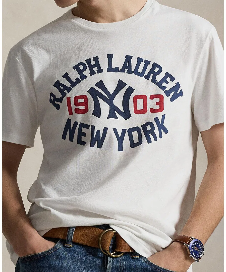 Мужская футболка с логотипом Polo Ralph Lauren, Deckwash White — фото 2