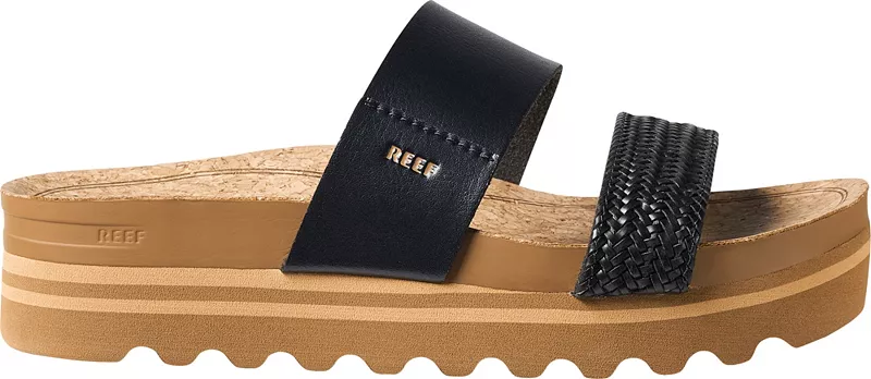 Женские сандалии Reef Cushion Vista Hi, цвет Natural W/Black Braid