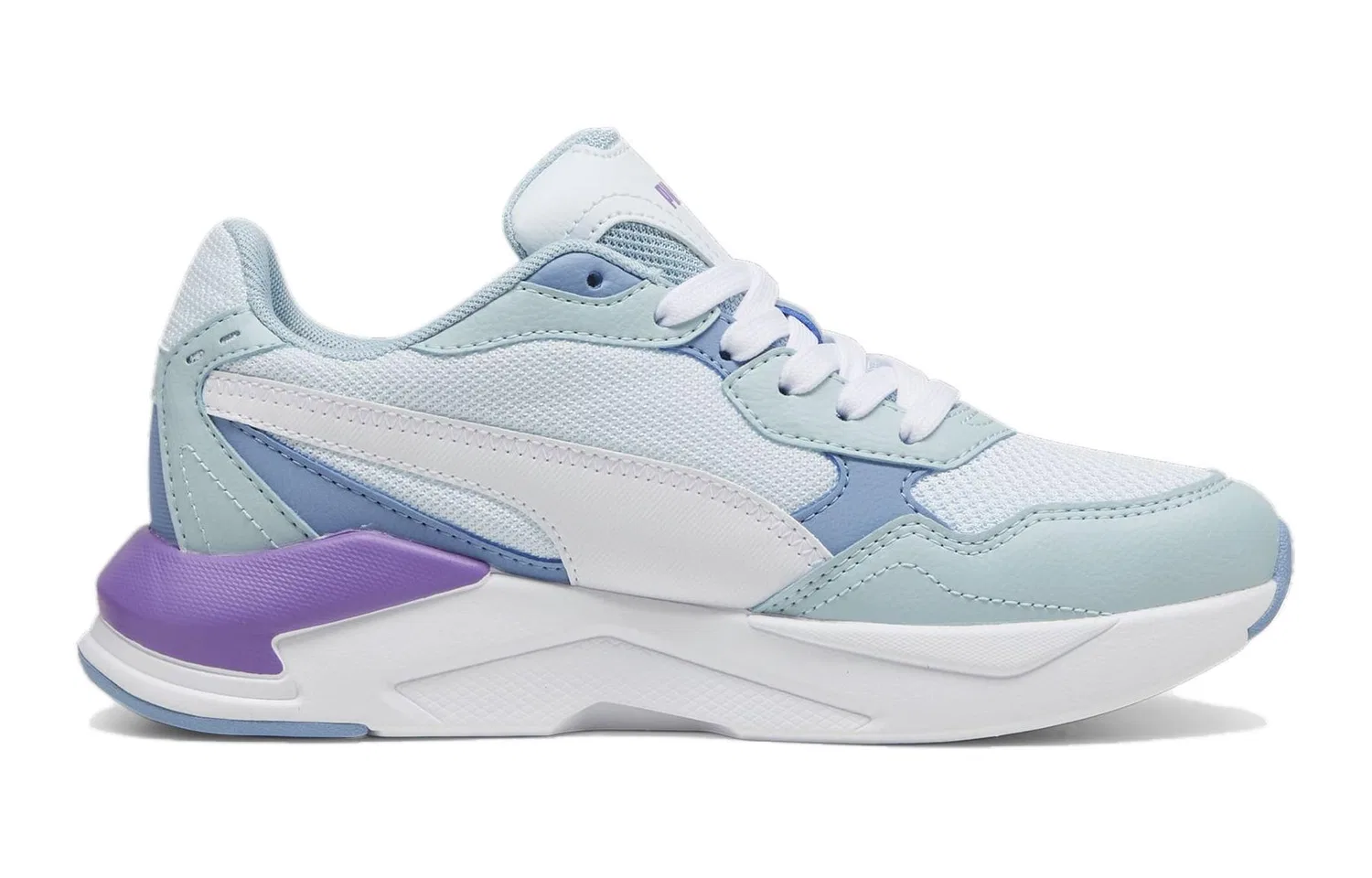 Кроссовки детские PUMA X Ray Speed Lite сине-бело-фиолетовые — фото 3