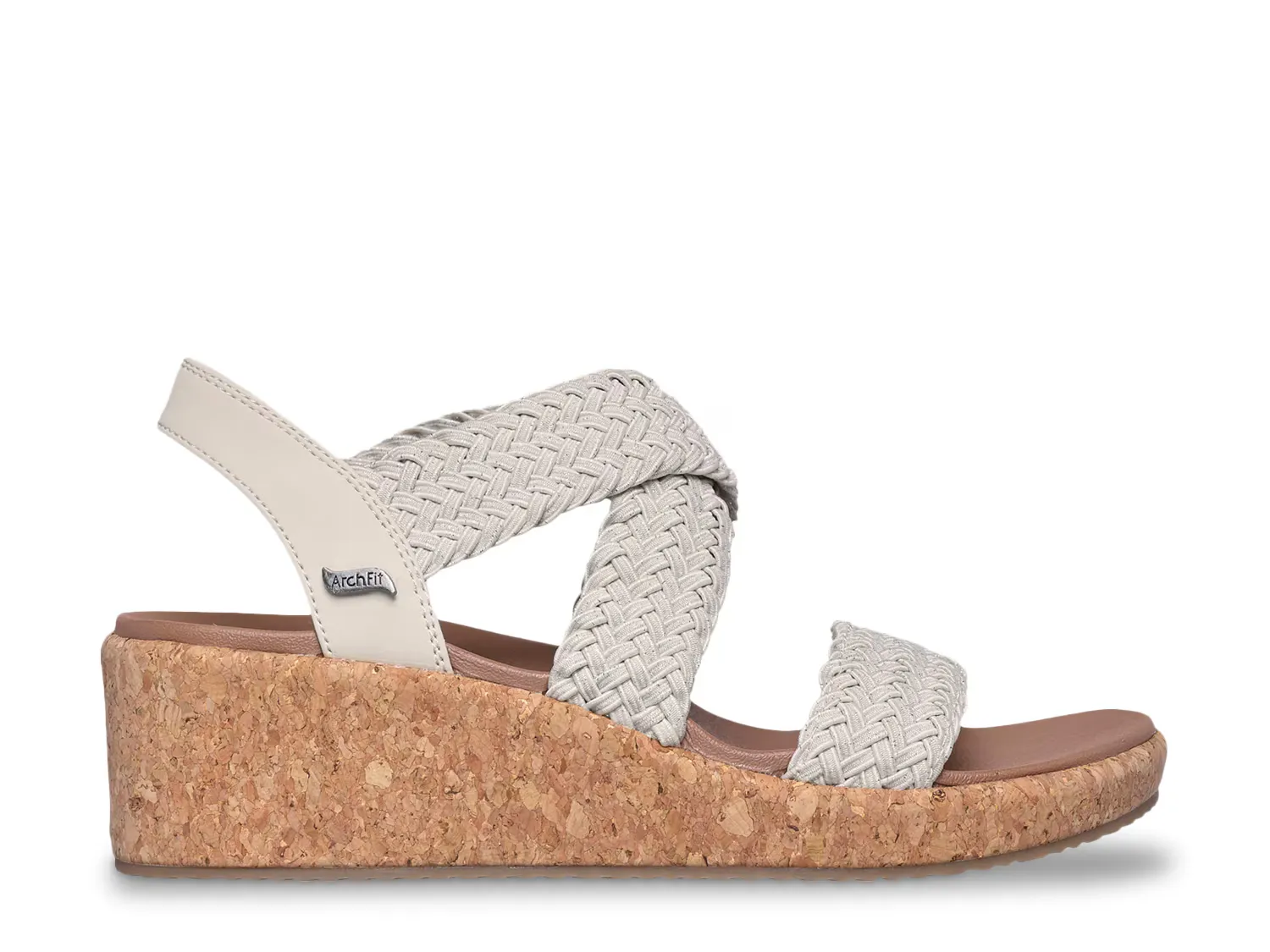Сандалии Arch Fit Beverlee Sandal Skechers, бежевый — фото 2