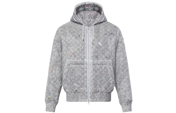 

Новые квартальные продукты LV Jacket Men Silver Louis Vuitton, цвет Silver