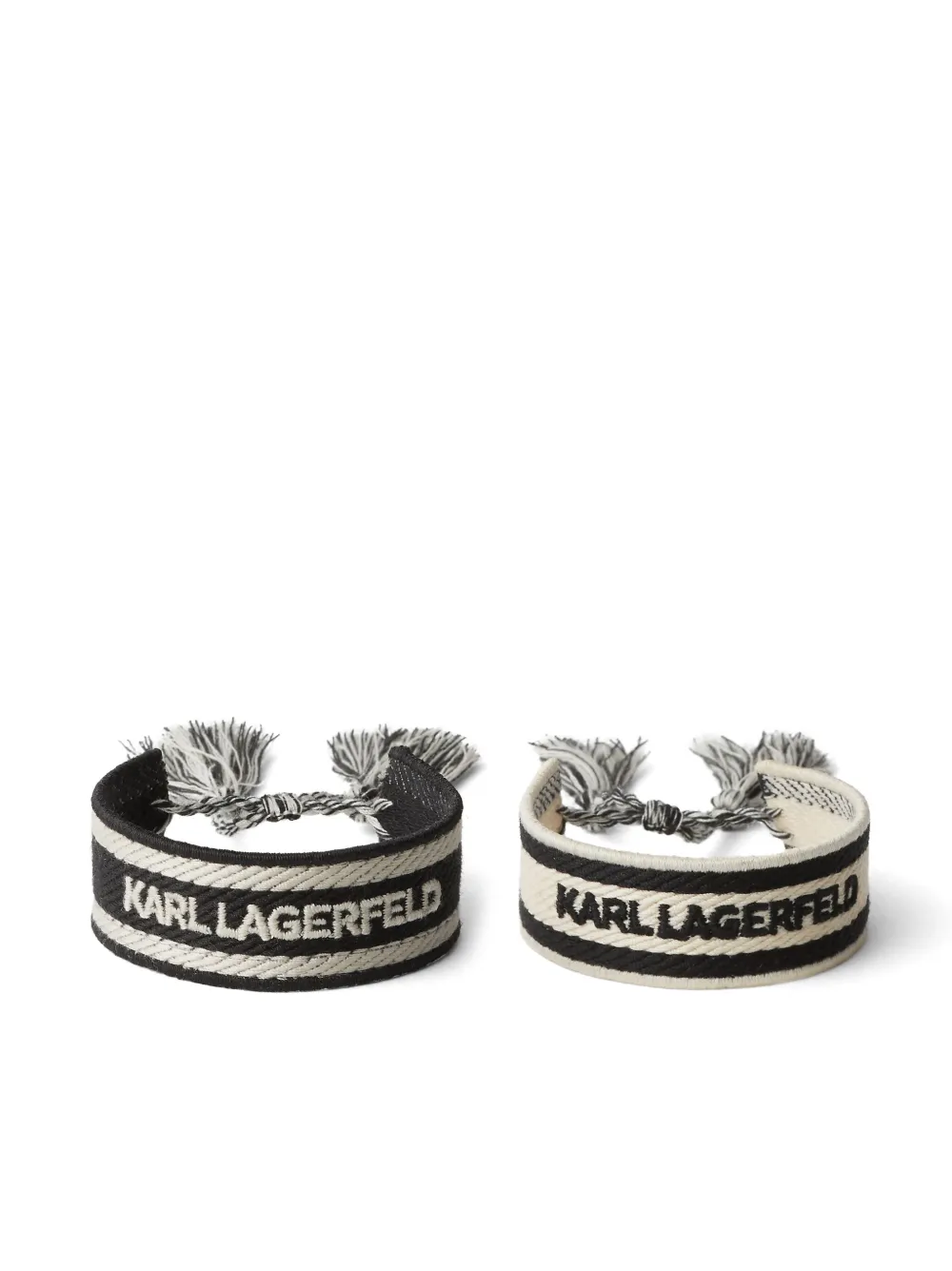 

Комплект из двух браслетов Essential KARL LAGERFELD, черный