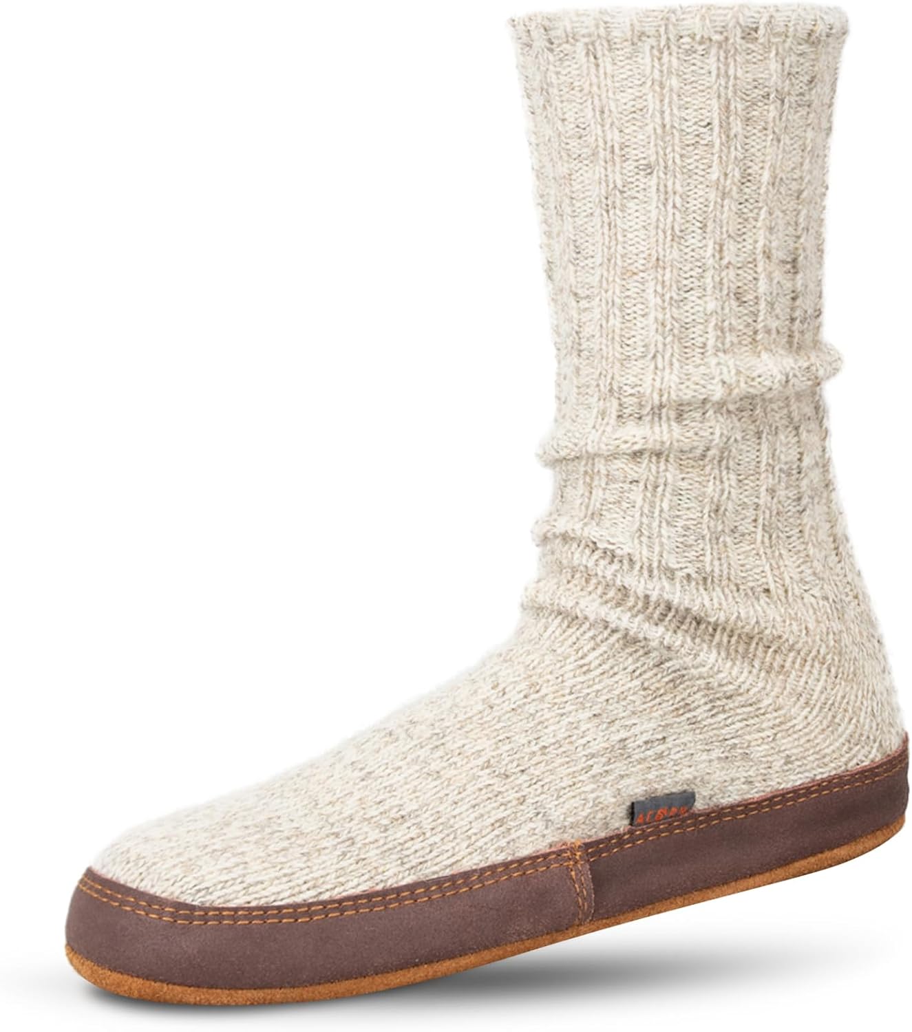 

Мужские и женские оригинальные носки-тапочки - комфортные мужские и женские носки-тапочки с ощущением, как облако, мягкие, отводящие влагу, длиной до щиколотки, с подошвой из натуральной замши Acorn, светло-серый