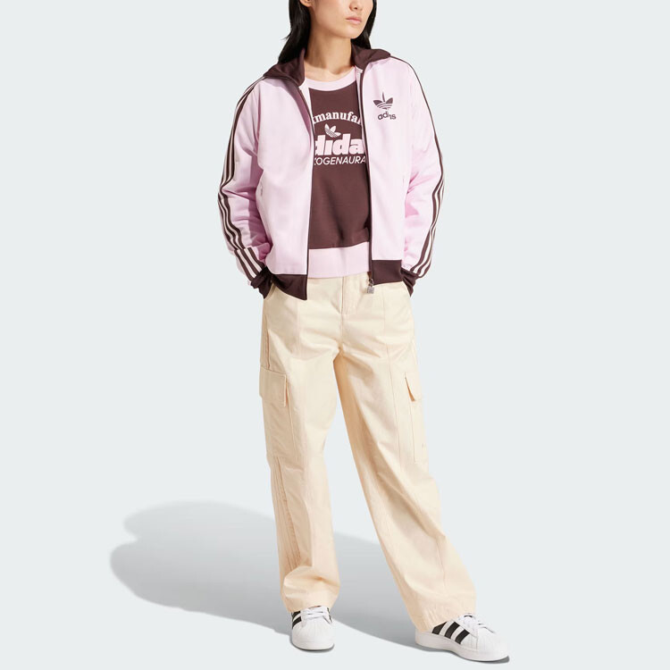 Толстовка женская темно-коричневая Adidas Originals — фото 4