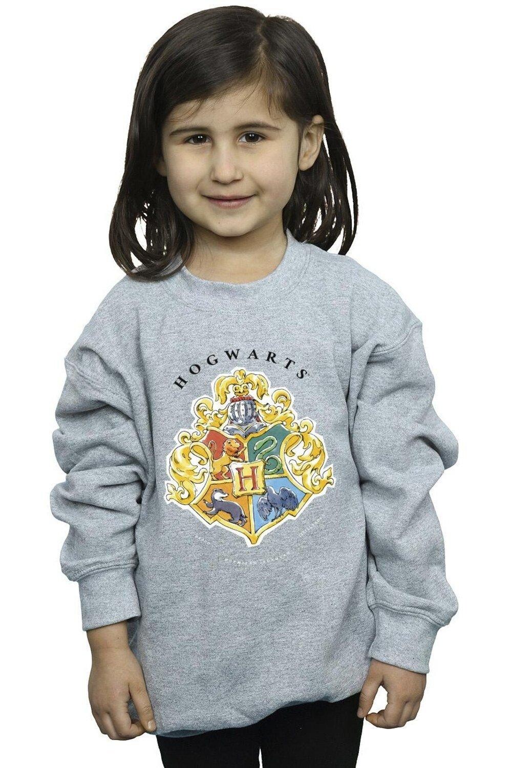 

Толстовка с эмблемой школы Хогвартс Harry Potter, серый