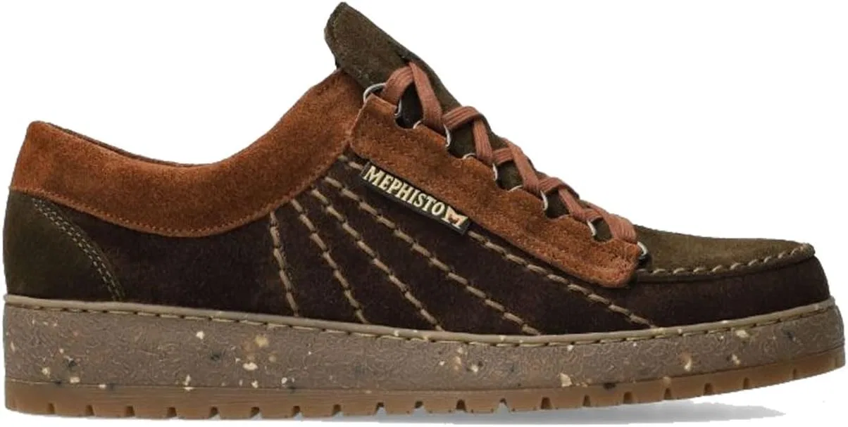 Мужские кроссовки на шнуровке Mephisto Rainbow Rainbow 4778, коричневые, модель 287742