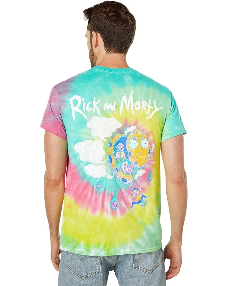 

Футболка DIM MAK Dim Mak x Rick and Morty - Rick T-Shirt, цвет Minty Tie-Dye