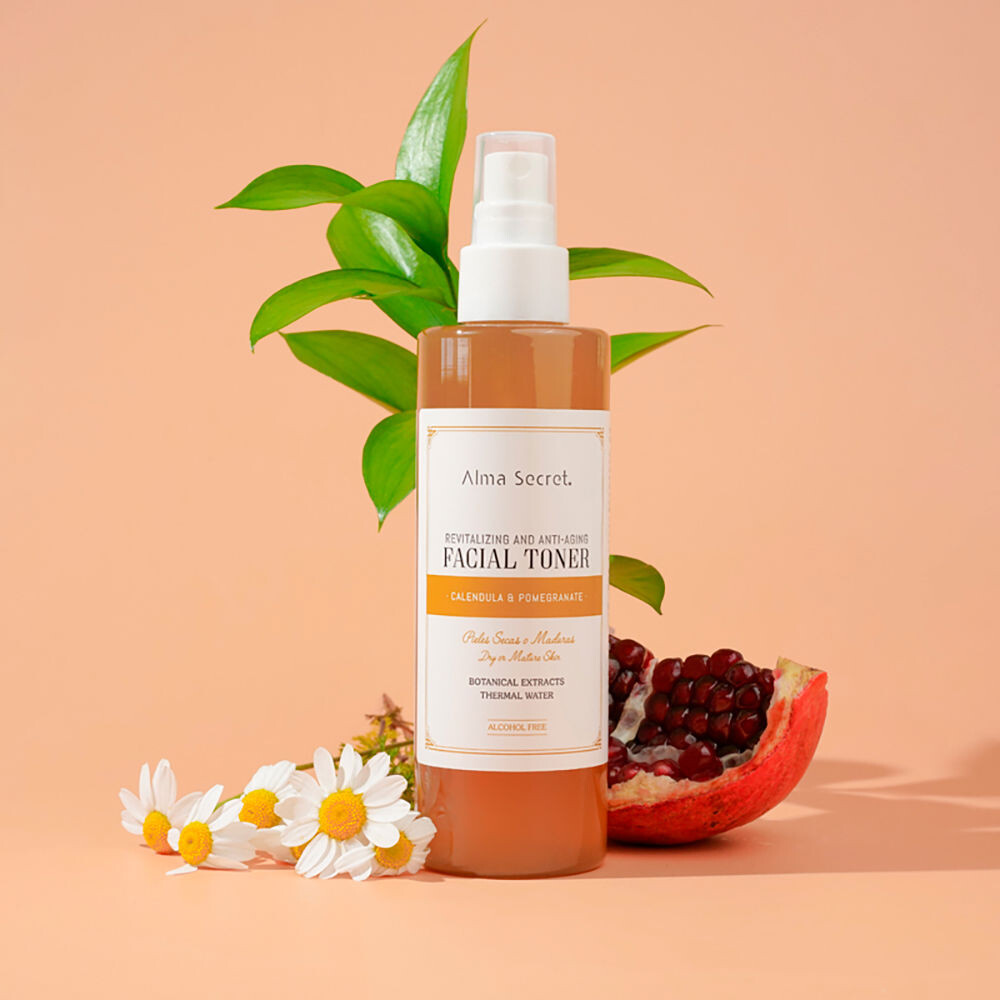Тоник Alma Secret — Facial toner revitalizante y antiedad con caléndula & granada, 200 мл — фото 2