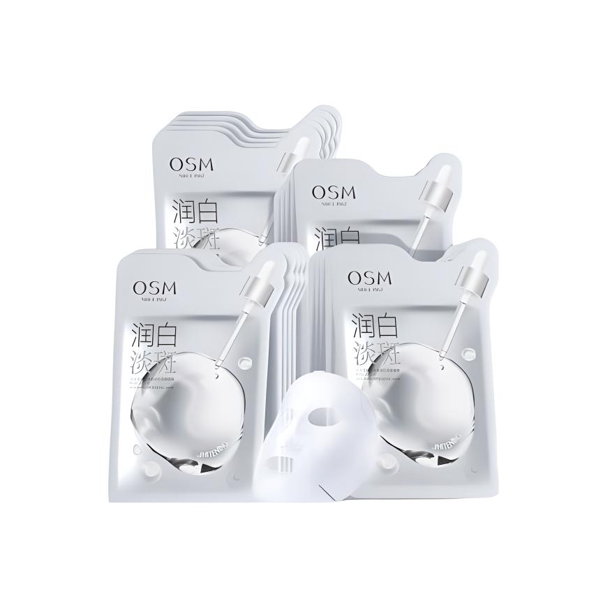 

OSM Ниацинамид жемчужная осветляющая и отбеливающая маска для ровного тона кожи увлажняющая 25мл*5 шт