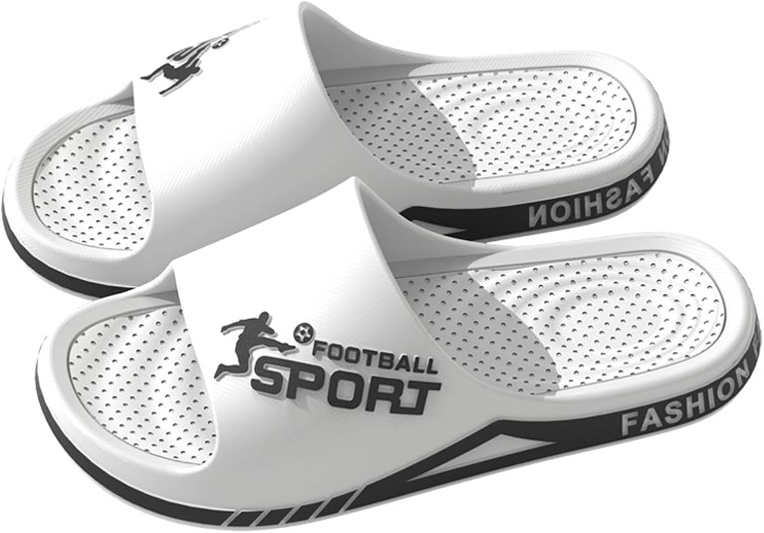 

Мужские сланцы для душа, домашние, с противоскользящей подошвой, дышащие, массажные, с мягкой подошвой, быстросохнущие, удобные, модные сланцы для мужчин Generic, белый